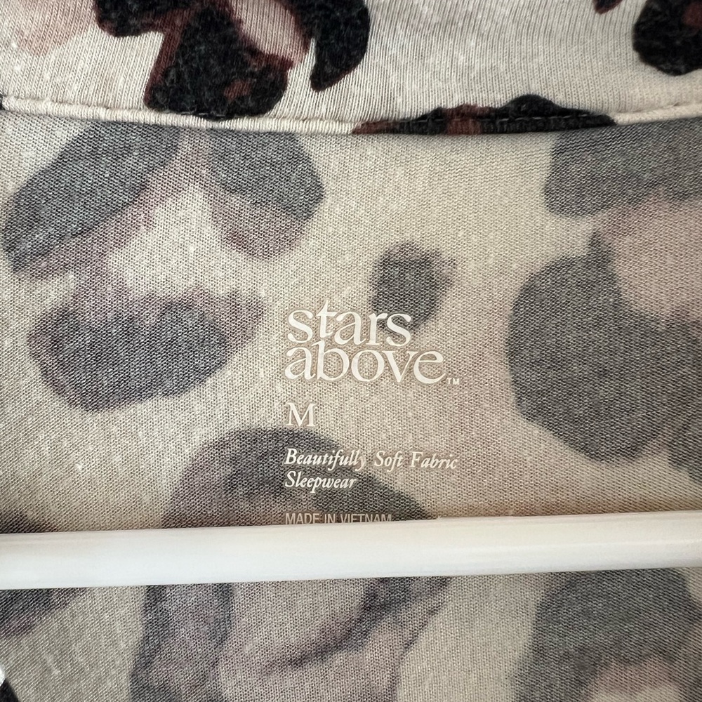Women’s Pajama Set Size M Leopard Print Modal Soft Lounge Sleepwear - Picture 4 of 8